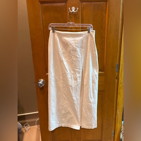Anthropologie Women’s Off White Cotton Skirt Size 6 - Picture 3 of 7
